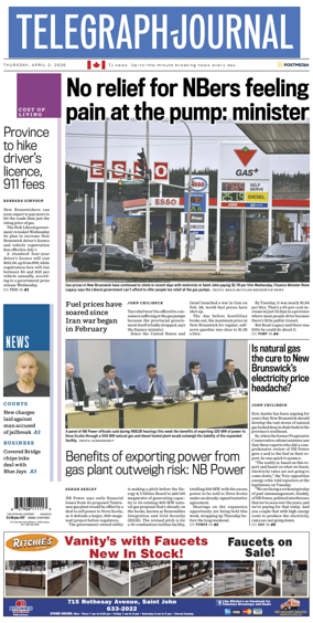 Cover of Telegraph-Journal