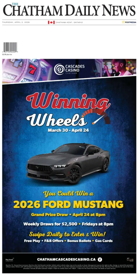 Cover of The Chatham Daily News