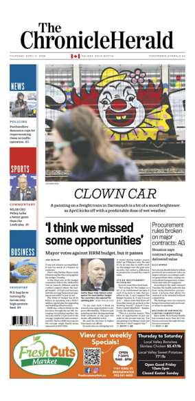Cover of The Chronicle Herald (Provincial)