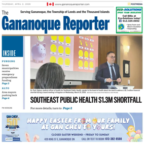 Cover of The Gananoque Reporter