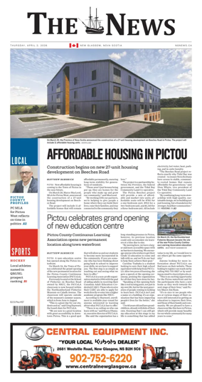 Cover of The News (New Glasgow)