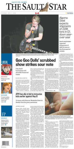 Cover of The Sault Star