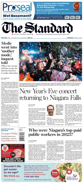 Cover of The Standard (St. Catharines)