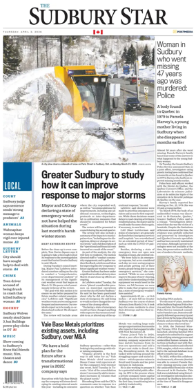 Cover of The Sudbury Star