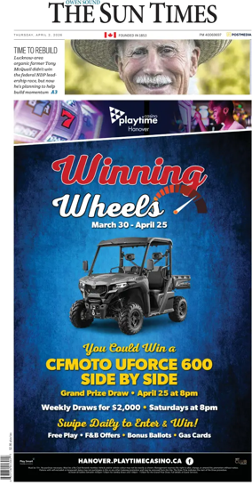 Cover of The Sun Times (Owen Sound)