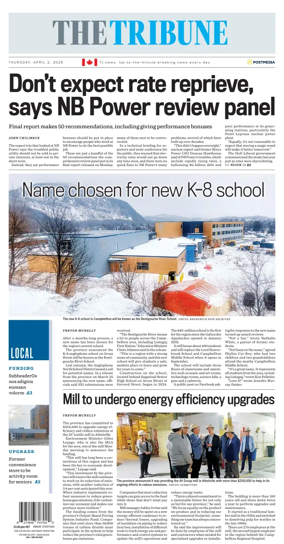 Cover of The Tribune (New Brunswick)