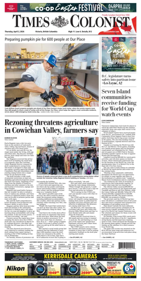Cover of Times Colonist
