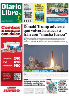 Cover of Diario Libre (Republica Dominicana)