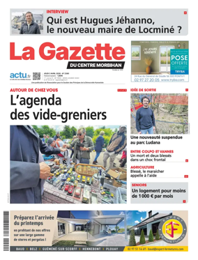 Cover of La Gazette du Centre Morbihan