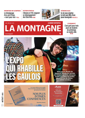 Cover of La Montagne (Clermont-Metropole)