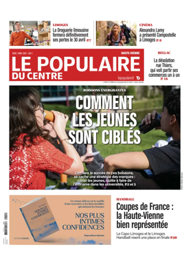 Cover of Le Populaire du Centre (Haute-Vienne)