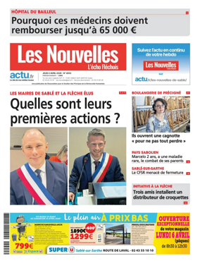 Cover of Les Nouvelles - L'Echo Flechois (FL)