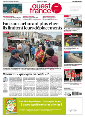 Cover of Ouest France (Chateaubriant)