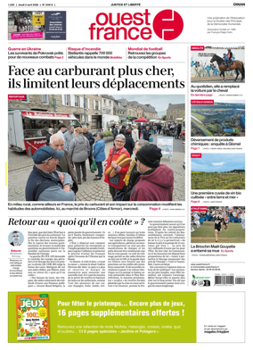 Cover of Ouest France (Dinan)