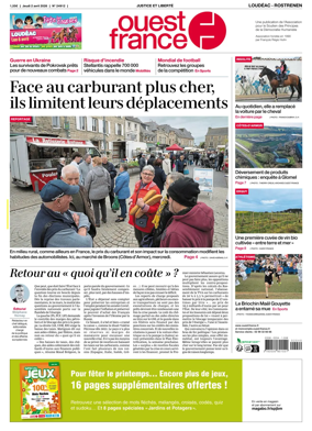 Cover of Ouest France (Loudeac / Rostrenen)