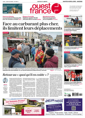 Cover of Ouest France (Nantes Nord-Loire - Ancenis)