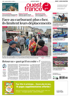 Cover of Ouest France (Nord-Finistere)
