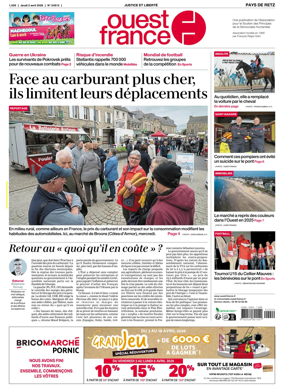 Cover of Ouest France (Pornic / Pays de Retz)