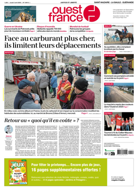 Cover of Ouest France (Saint-Nazaire La Baule Guerande)