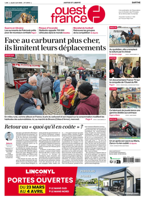 Cover of Ouest France (Sarthe)