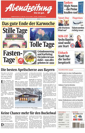 Cover of Abendzeitung Munchen
