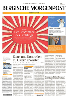 Cover of Bergische Morgenpost Wermelskirchen/Huckeswagen/Radevormwald