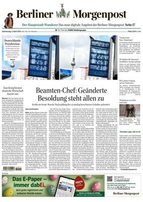 Cover of Berliner Morgenpost