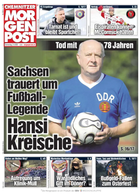 Cover of Chemnitzer Morgenpost