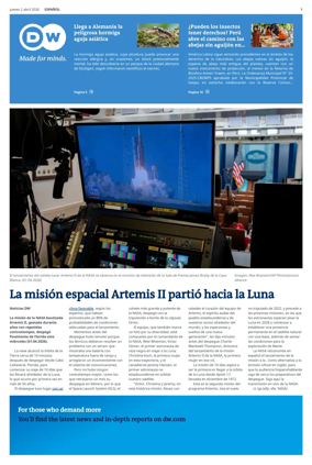 Cover of Deutsche Welle (Spanish edition)