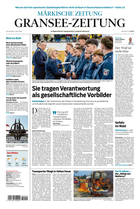 Cover of Gransee-Zeitung