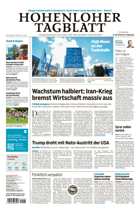 Cover of Hohenloher Tagblatt