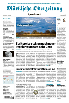 Cover of Markische Oderzeitung Spree-Journal