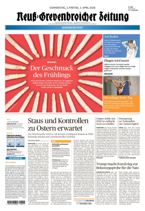 Cover of Neuss-Grevenbroicher Zeitung Neuss