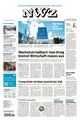Cover of NWZ – Neue Wurttembergische Zeitung