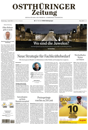 Cover of Ostthuringer Zeitung (Gera)