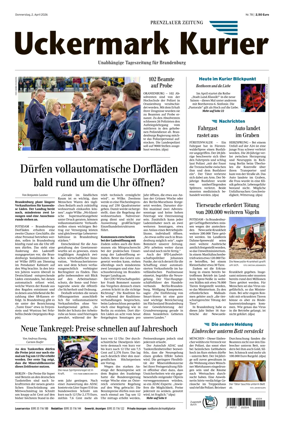 Cover of Prenzlauer Zeitung