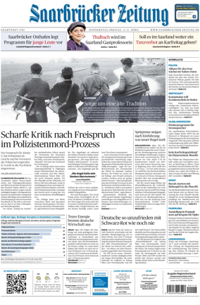 Cover of Saarbruecker Zeitung