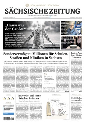 Cover of Sachsische Zeitung (Riesa & Grossenhain)