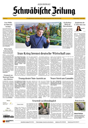 Cover of Schwabische Zeitung (Alb-Donau)