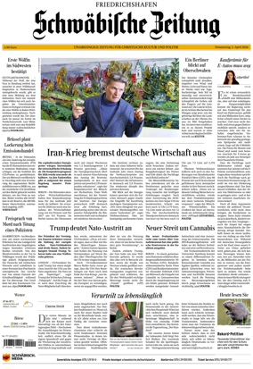 Cover of Schwabische Zeitung (Friedrichshafen)