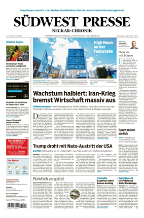 Cover of SUDWEST PRESSE - Neckar-Chronik