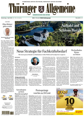 Cover of Thuringer Allgemeine (Sonderhausen und Artern)