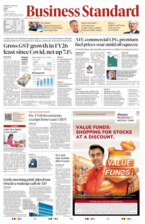 Cover of Business Standard
