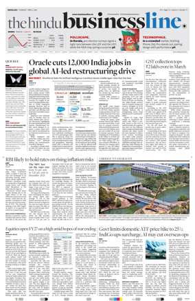 Cover of BusinessLine (Bangalore)
