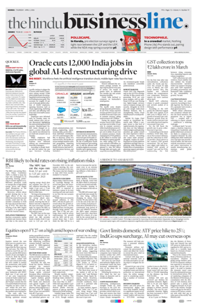 Cover of BusinessLine (Mumbai)