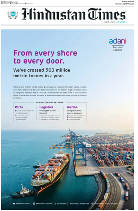 Cover of Hindustan Times (Delhi)