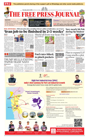 Cover of The Free Press Journal