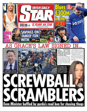 Cover of Irish Daily Star