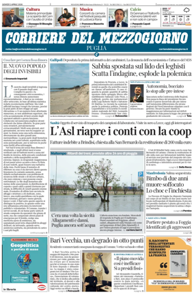 Cover of Corriere del Mezzogiorno (Puglia)