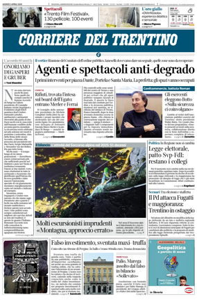 Cover of Corriere del Trentino